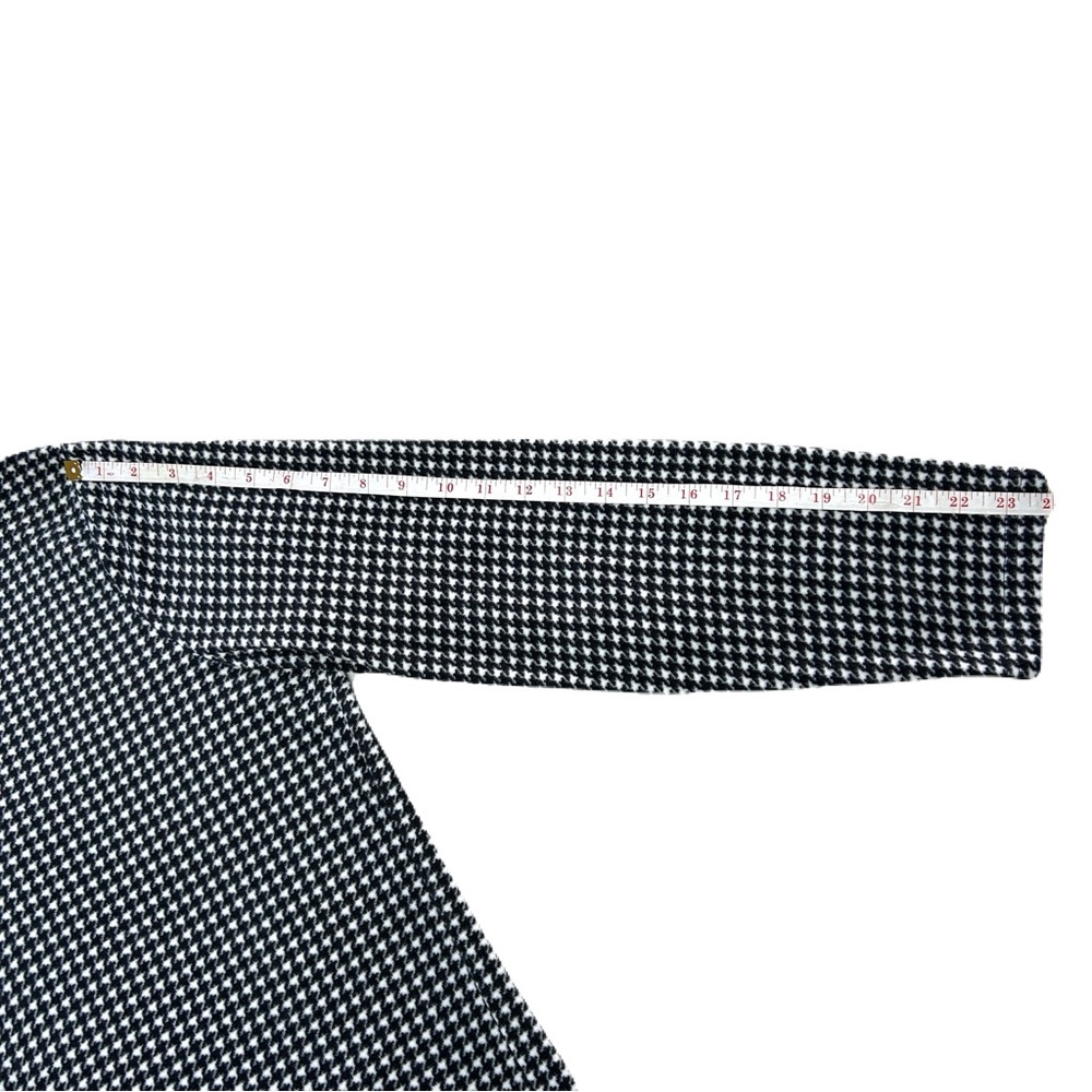 Basic Editions Monochrome Houndstooth Long Sleeve… - image 7